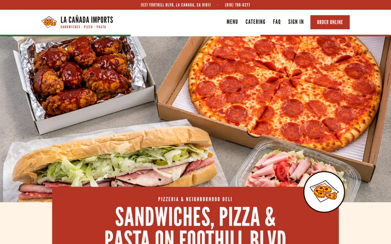 La Cañada Imports’s website, built with Designer Websites